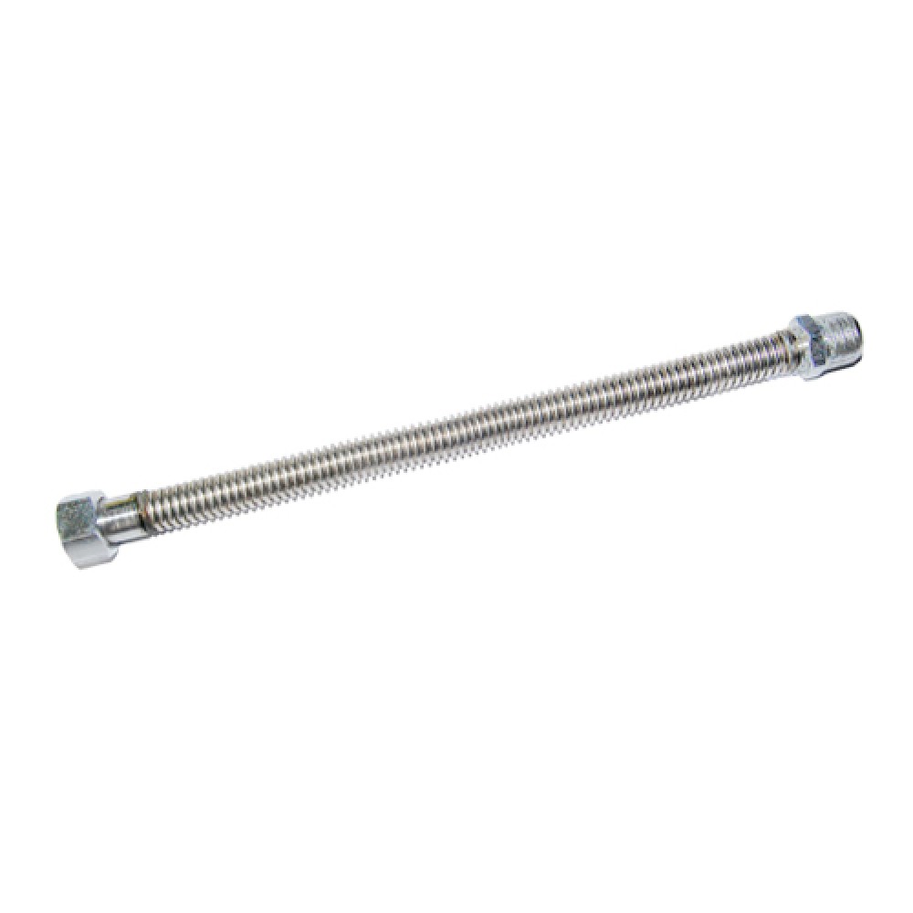 Stål flexslange 11/2" x 1500 mm, omløber/nippel