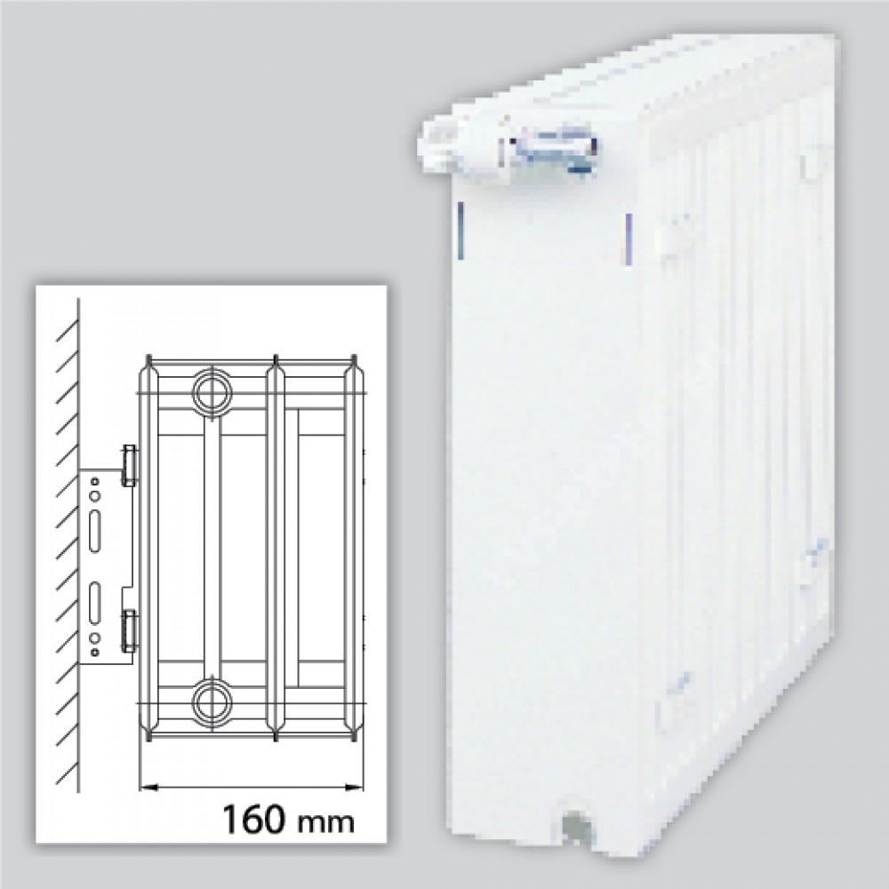 Radiator Heizrad 33 750x1000mm - 1835 Watt opvarmer ca. 31 m² - Billede 2