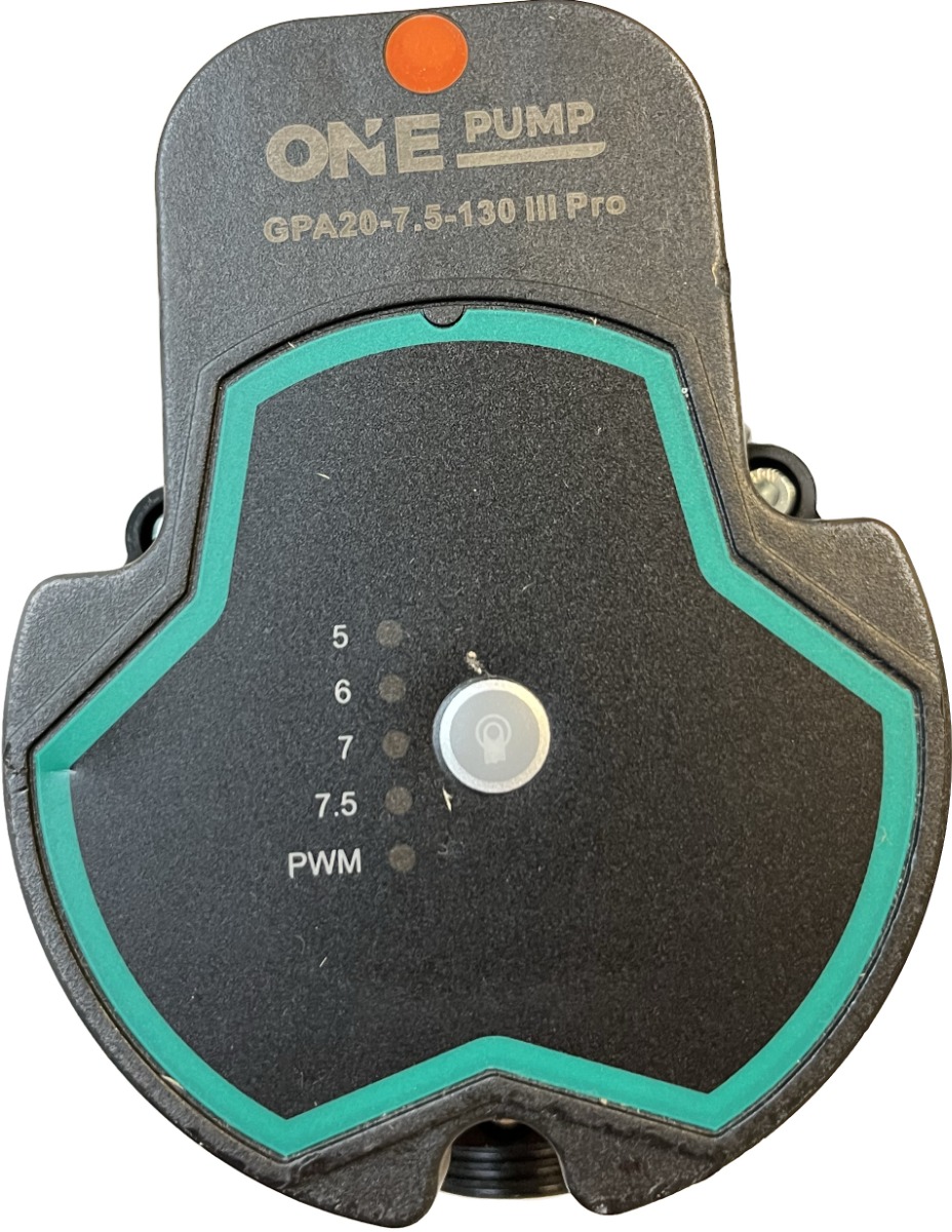 Cirkulationspumpe til pilleovn 130 mm - Billede 2
