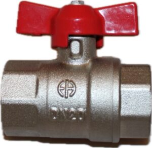 Kuglehane med T-greb muffe/muffe 1"