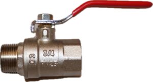 Kuglehane med L-greb muffe/nippel 3/8"