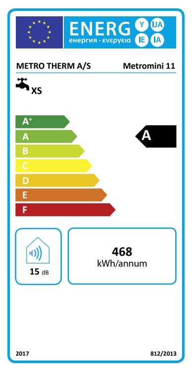 Metromini 11 Gennemstrømsvandvarmer 4,8 l/min - 11kw - Billede 2