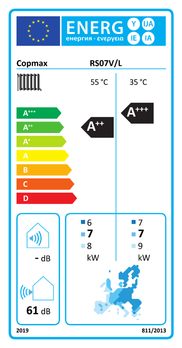 CopMax RS07 Luft til vand varmepumpe med inverter - Billede 7