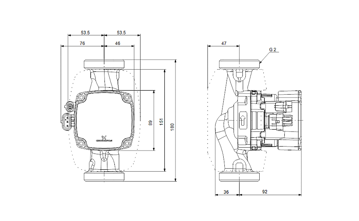 Grundfos ALPHA2 GO 15-60